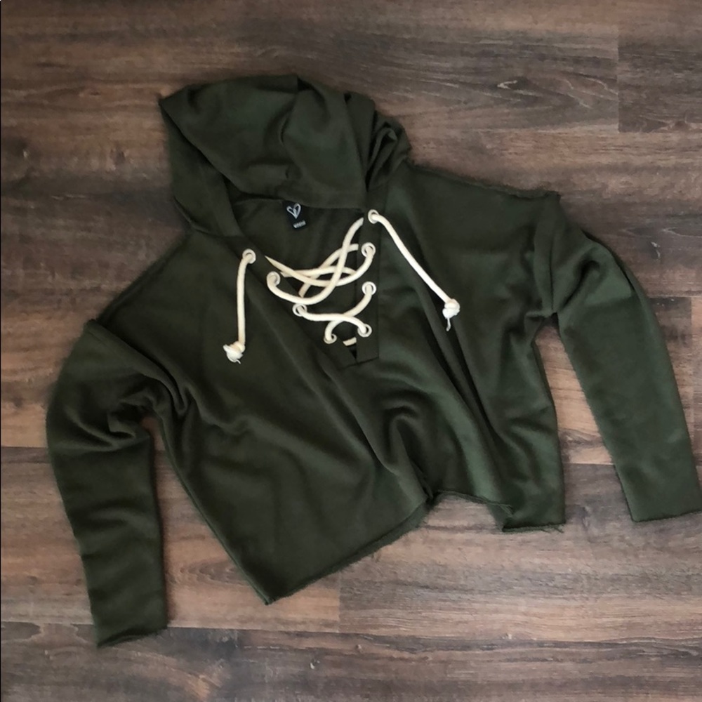 Crop top sweatshirt
